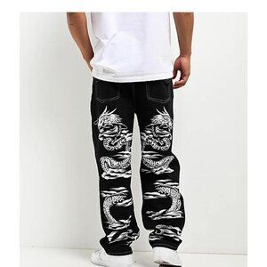 Ninth Hall Ambush Dragon Black Baggy Denim Jeans Size 30